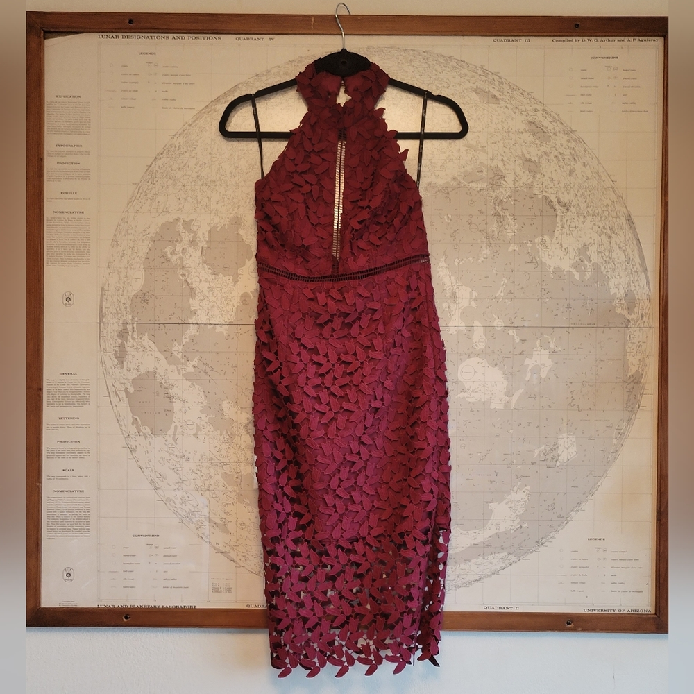 Bardot floral halter dress NWT